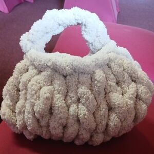 Elegant Cream Textured Mini Bag